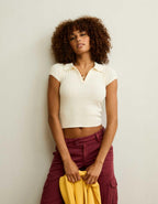 AE V-Neck Cable Knit Sweater Polo
