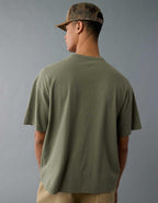 AE ボクシー・リネンブレンドTシャツ