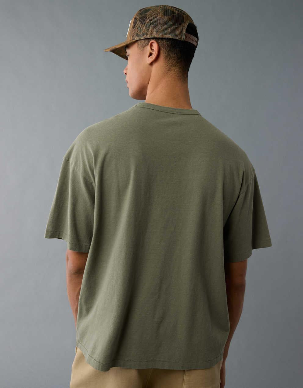 AE ボクシー・リネンブレンドTシャツ