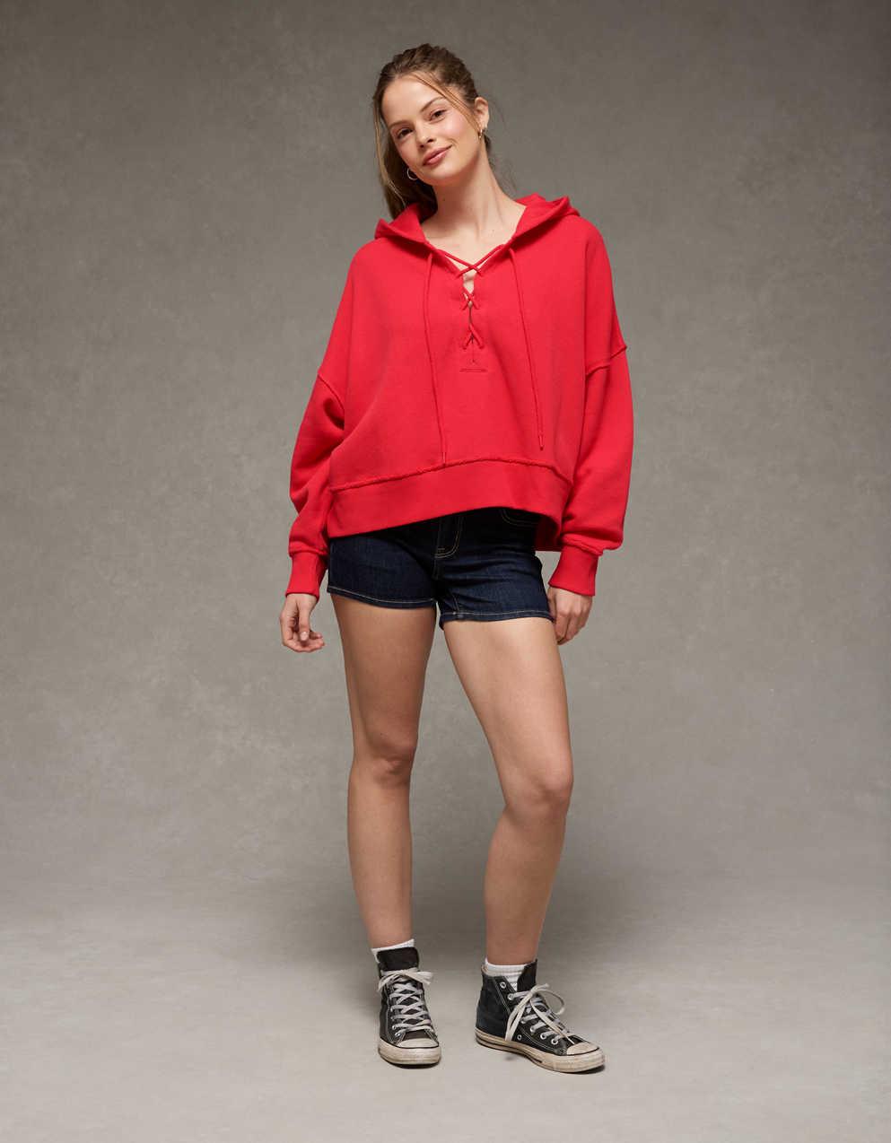AE Big Hug Lace-Up Hoodie