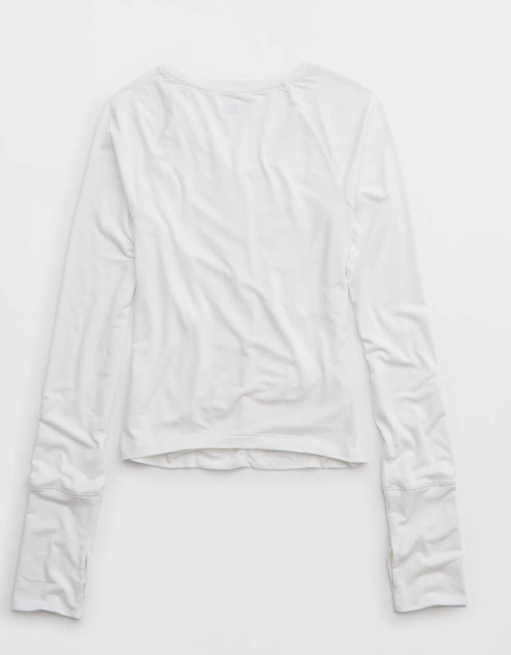 OFFLINE By Aerie サムズ・アップ・ルーシェッド・ロングスリーブTシャツ