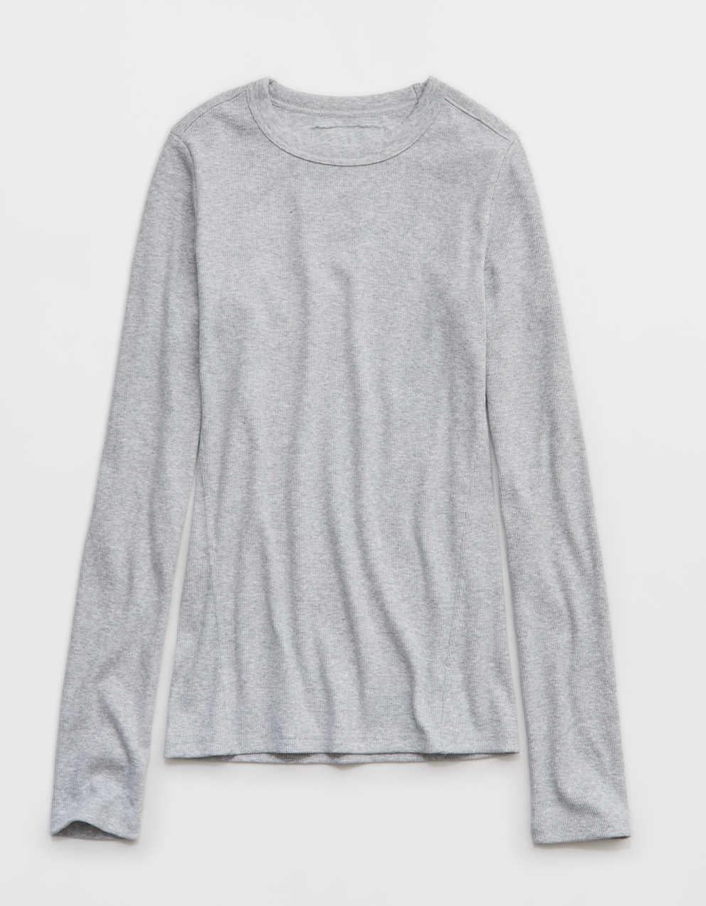 Aerie・エッセンシャル・クルー・レイヤリングTシャツ