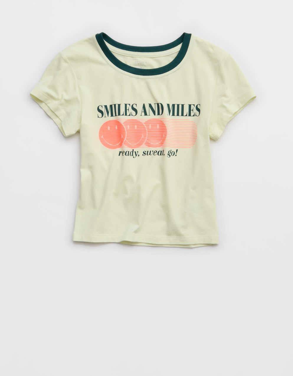 OFFLINE By Aerie｜スマイリー®ストレッチリンガーTシャツ