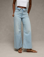 AE Curvy Super High-Waisted Baggy Wide-Leg Jean