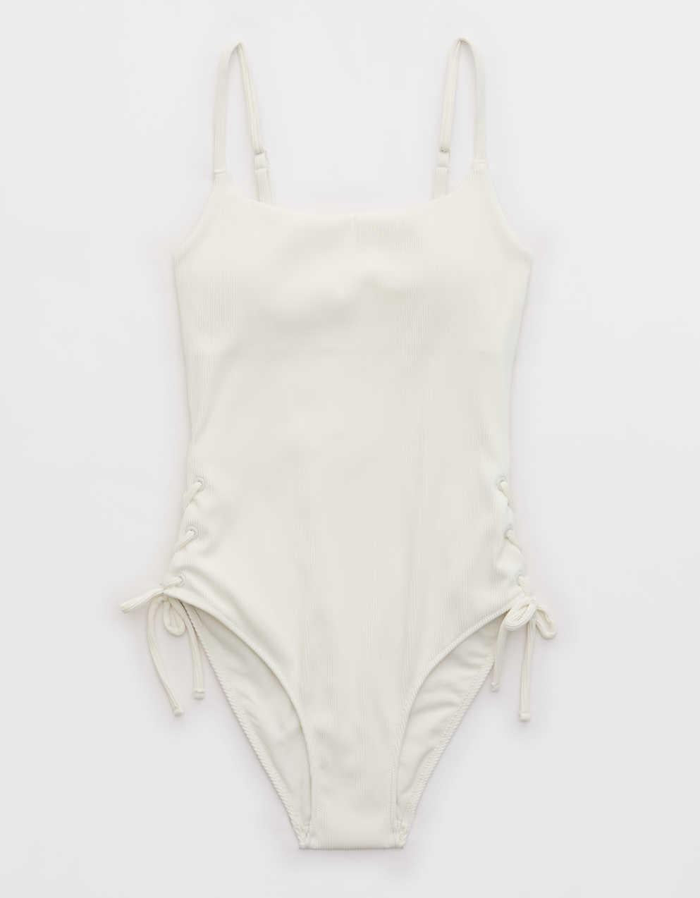 Aerie Ribbed Scoop One Piece Swimsuit