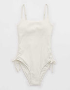 Aerie Ribbed Scoop One Piece Swimsuit