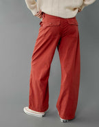 AE Dreamy Drape ストレッチスーパーハイウエストバギーワイドパンツ