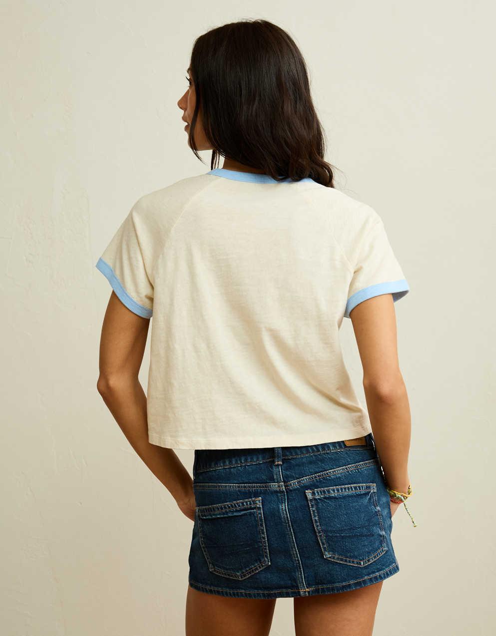 AE グラフィック・リンガーTシャツ