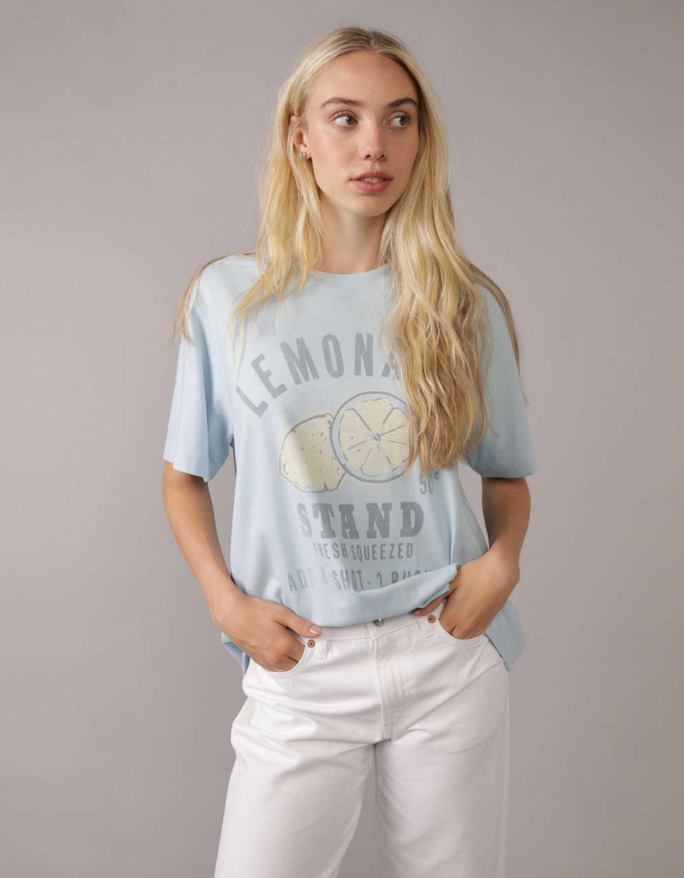 AEオーバーサイズ・フード・グラフィックTシャツ