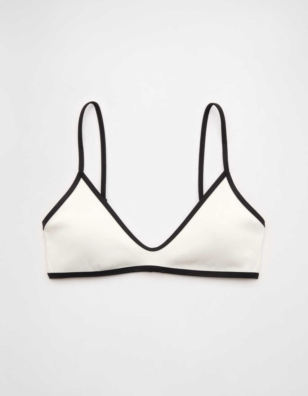Aerie スキニー・ストラップ・ブープ・リブ・ビキニ・トップ
