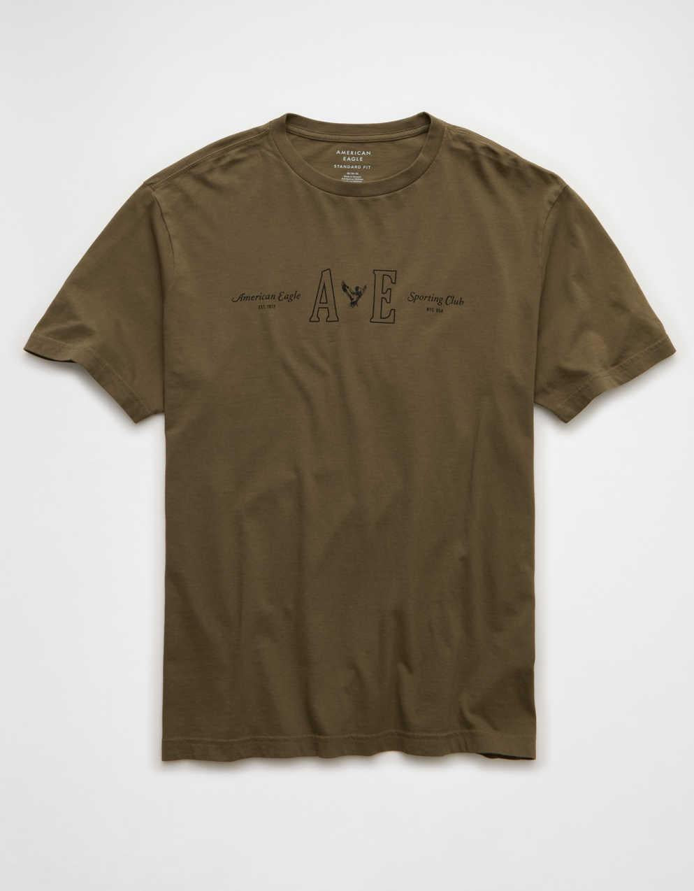 AEスタンダードフィットロゴグラフィックTシャツ