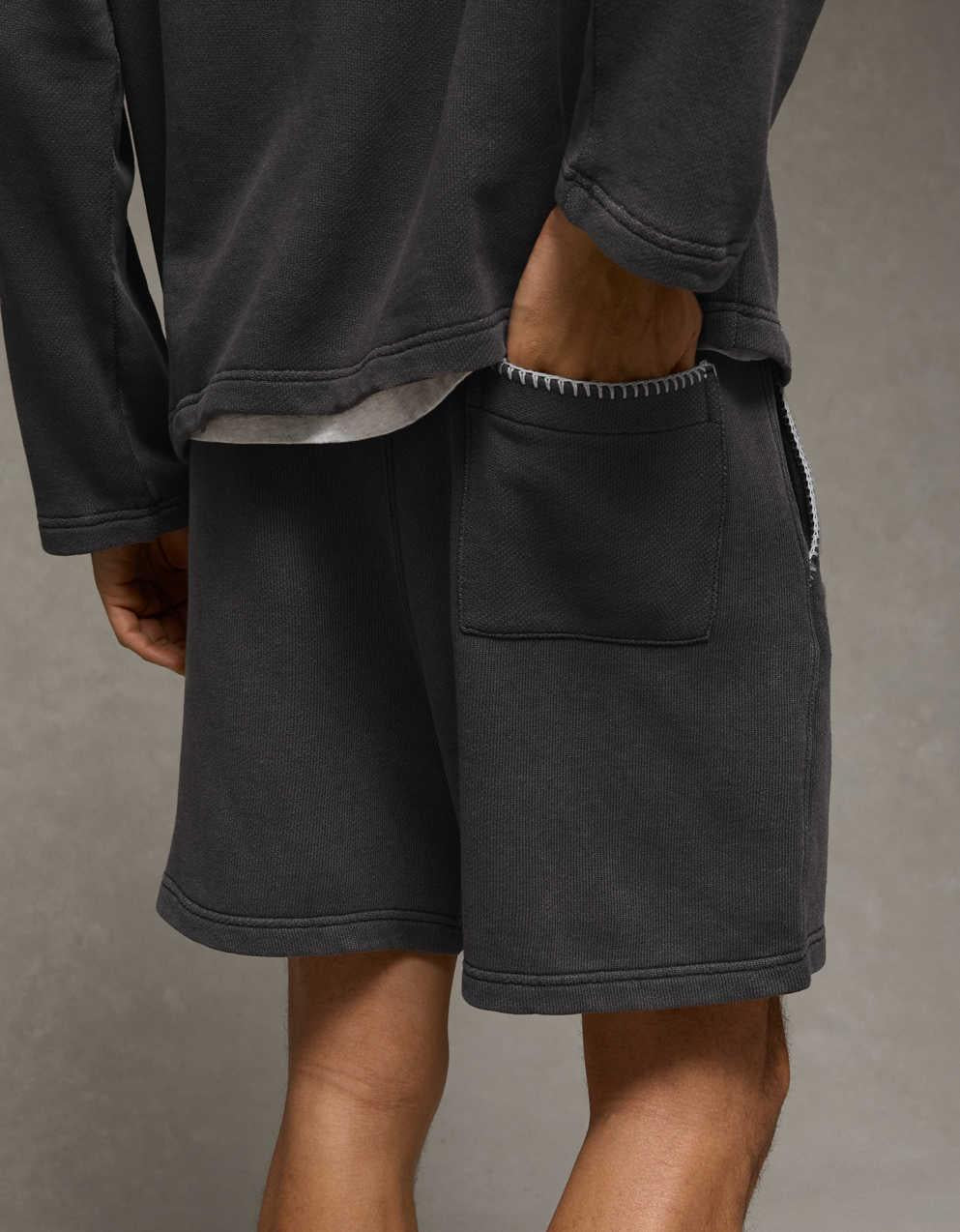 AE リブド・コットン・ショートパンツ