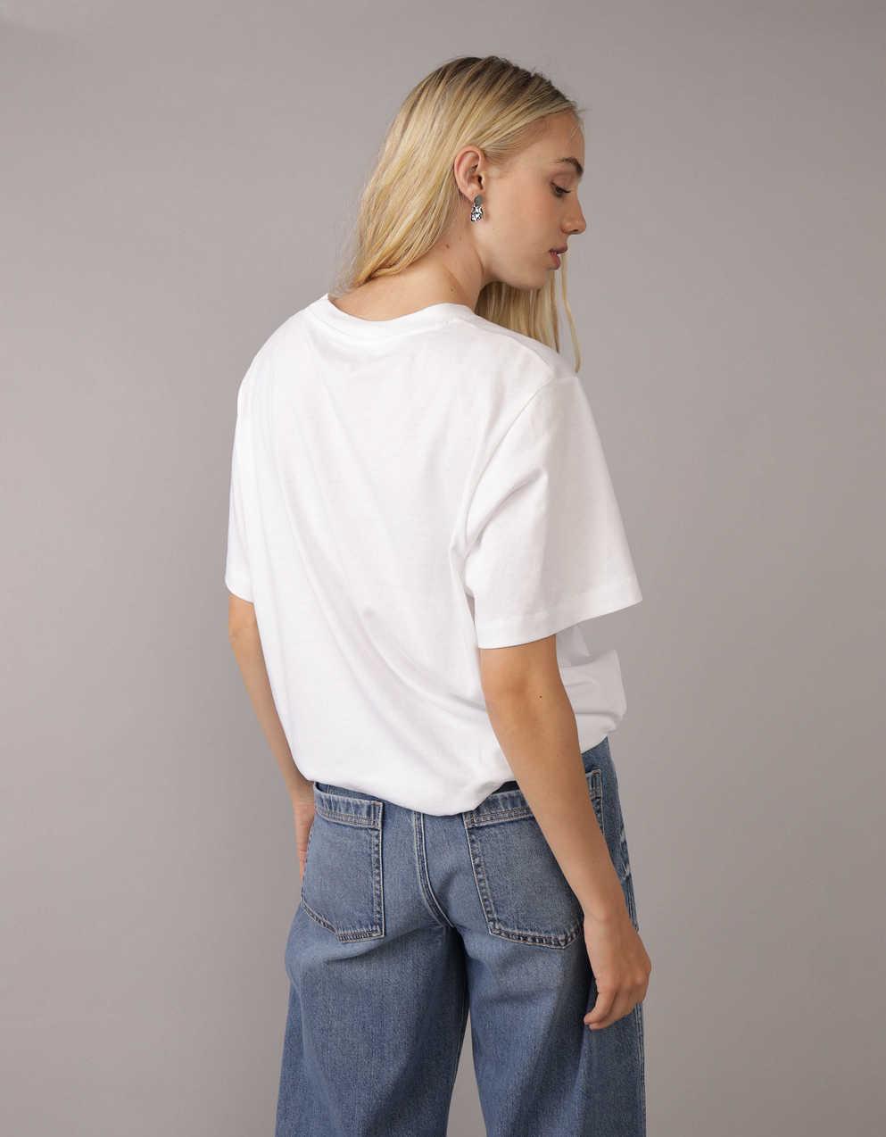 AEオーバーサイズ・フード・グラフィックTシャツ