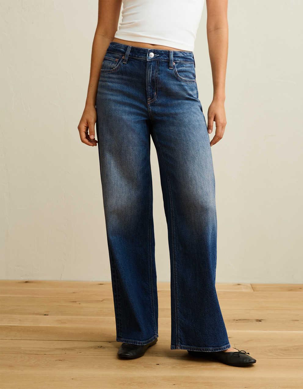 AE Super High-Waisted Baggy Wide-Leg Jean