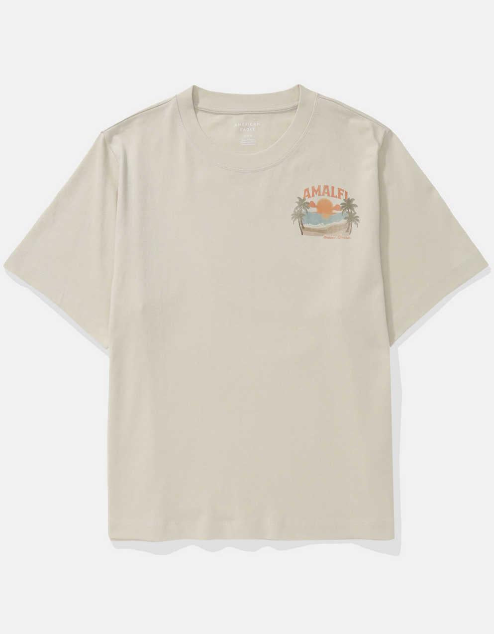 AEオーバーサイズ・フード・グラフィックTシャツ