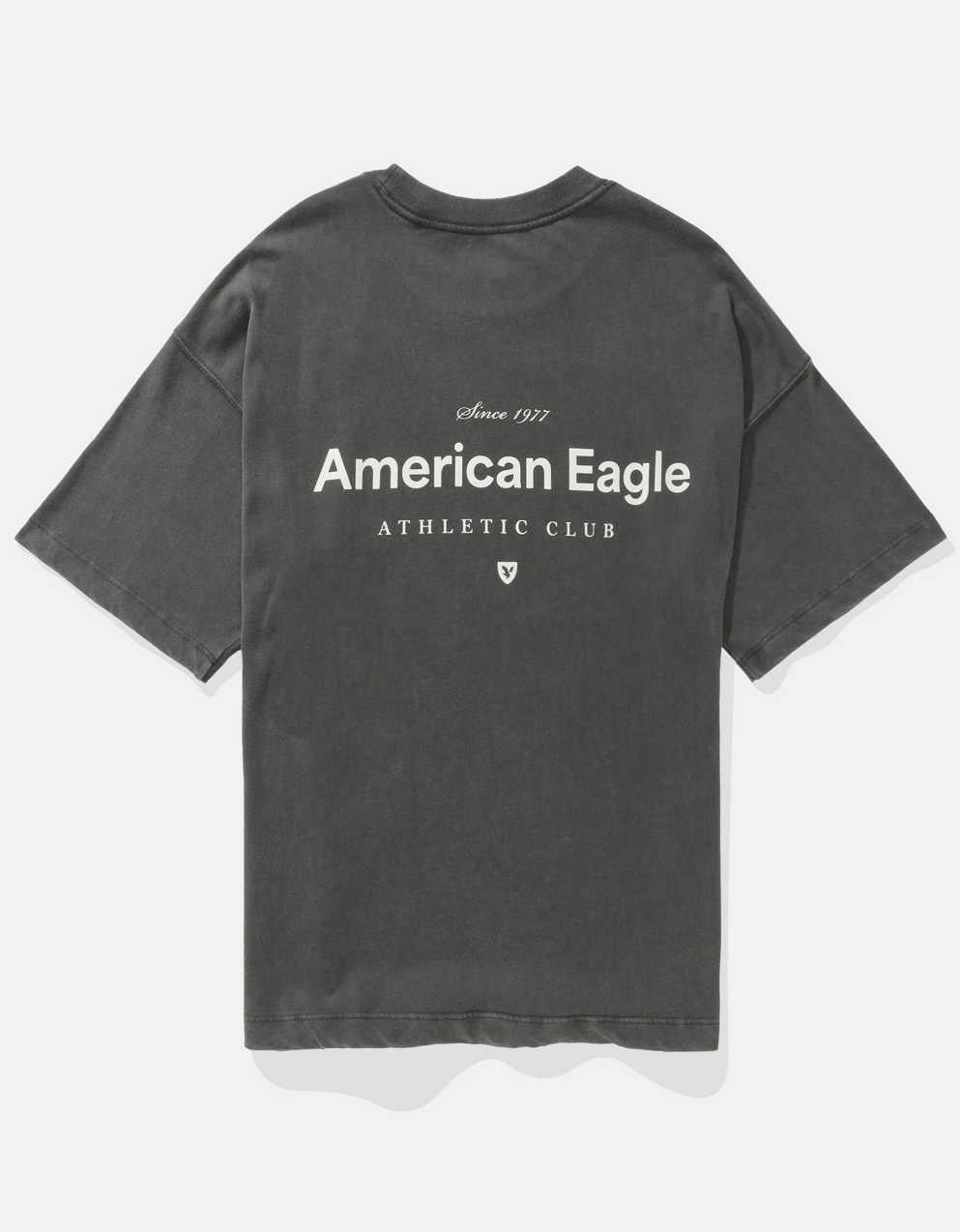 AEオーバーサイズロゴグラフィックTシャツ