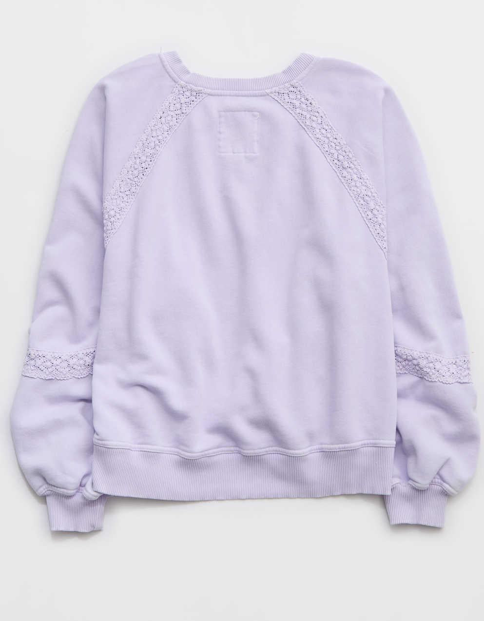 Aerie ヘイ・クロシェ・スウェットシャツ