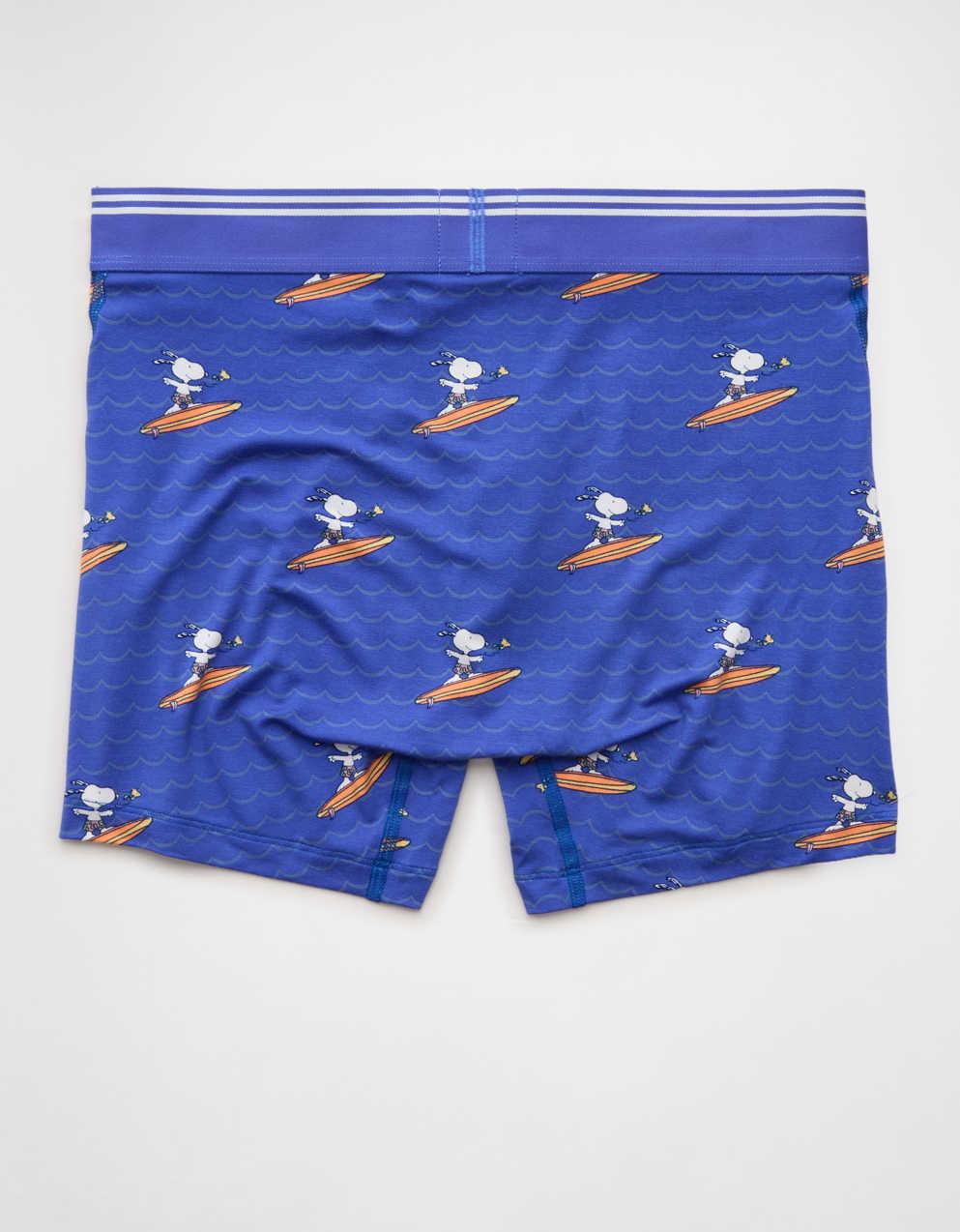 AEO メンズ スヌーピー 4.5インチ ウルトラソフトボクサーブリーフ