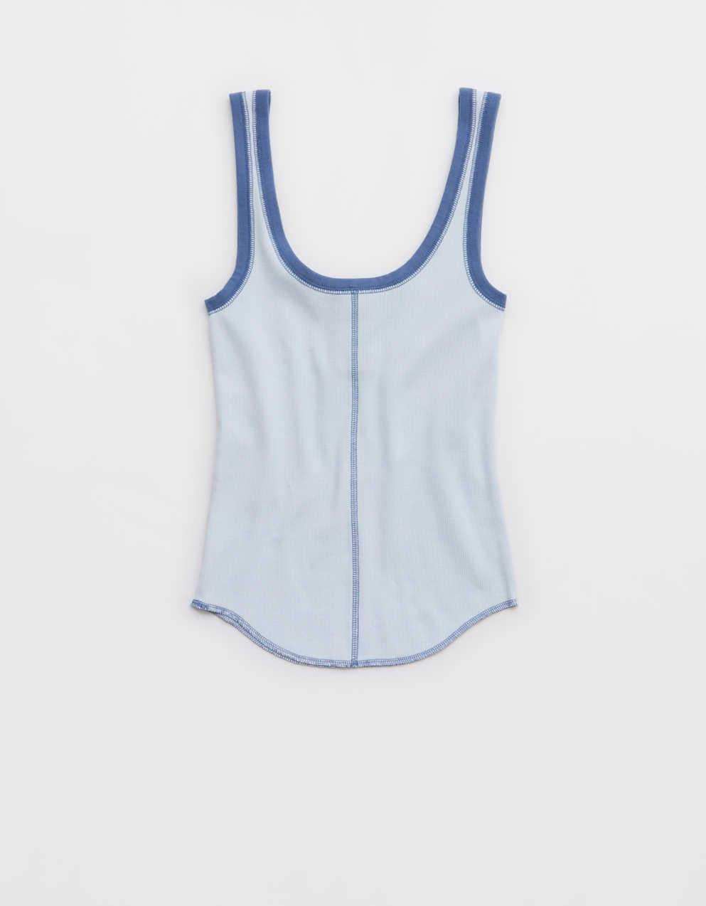 Aerie リブ・ヘンリー・タンクトップ