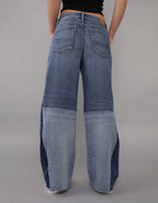 AE Stretch Super High-Waisted Baggy Wide-Leg Jean