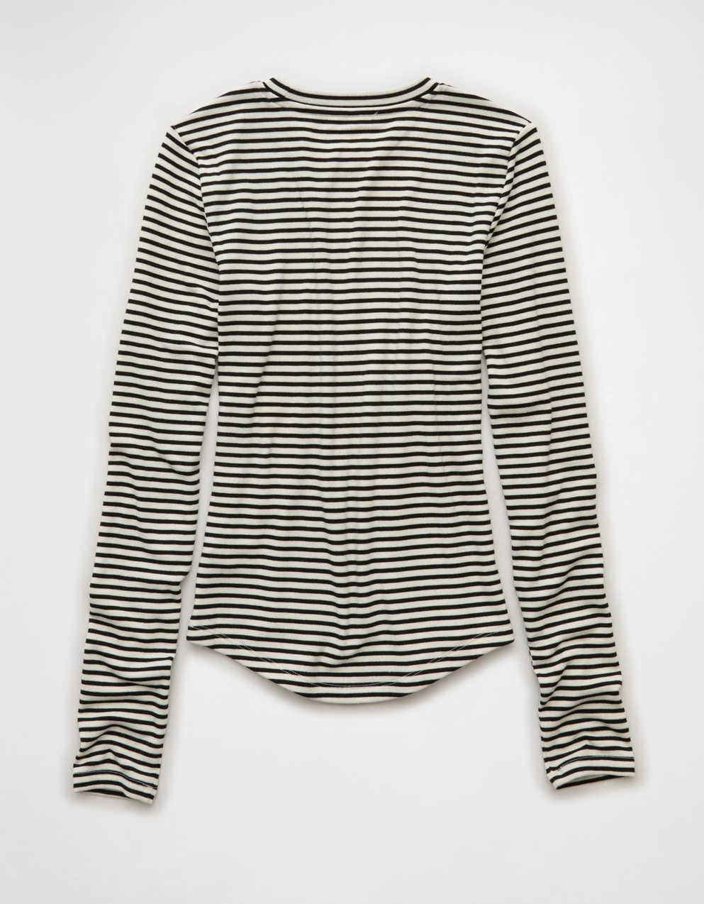 AEロングスリーブ・コージークルーネックTシャツ