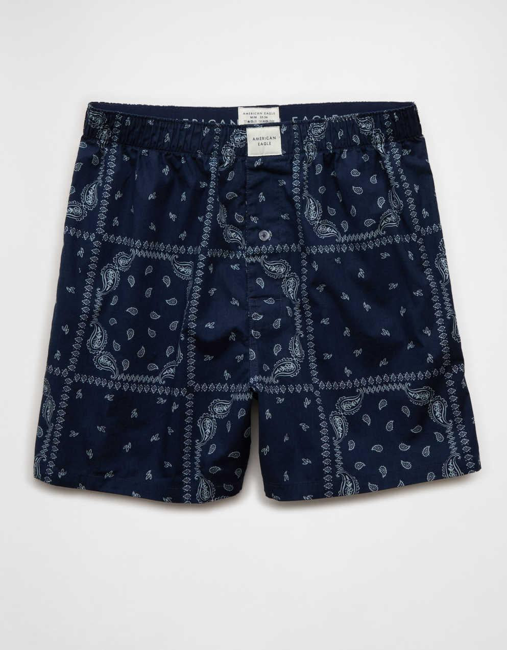 AEO Men's Paisley Stretch Boxer Short