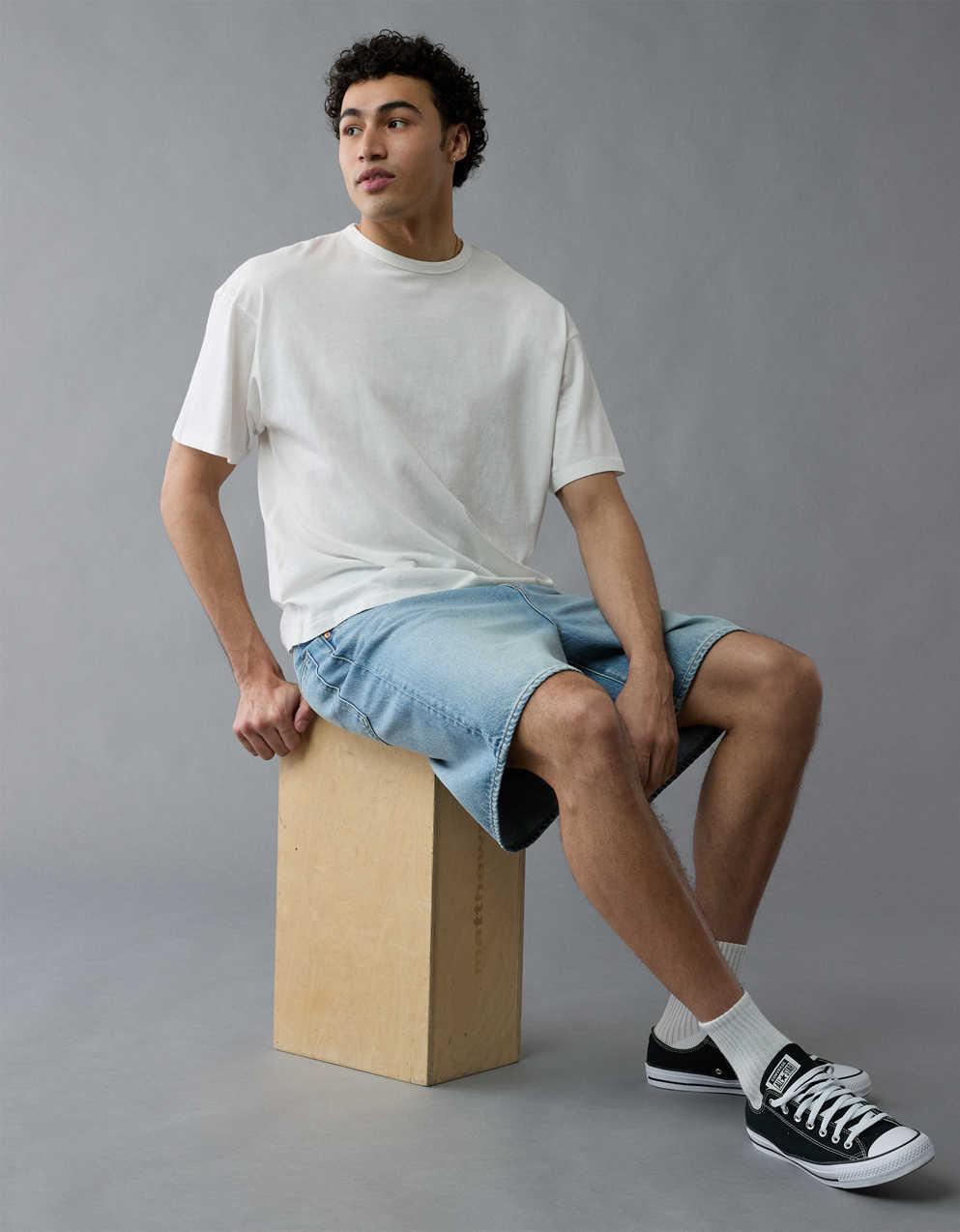 AE ボクシー・リネンブレンドTシャツ