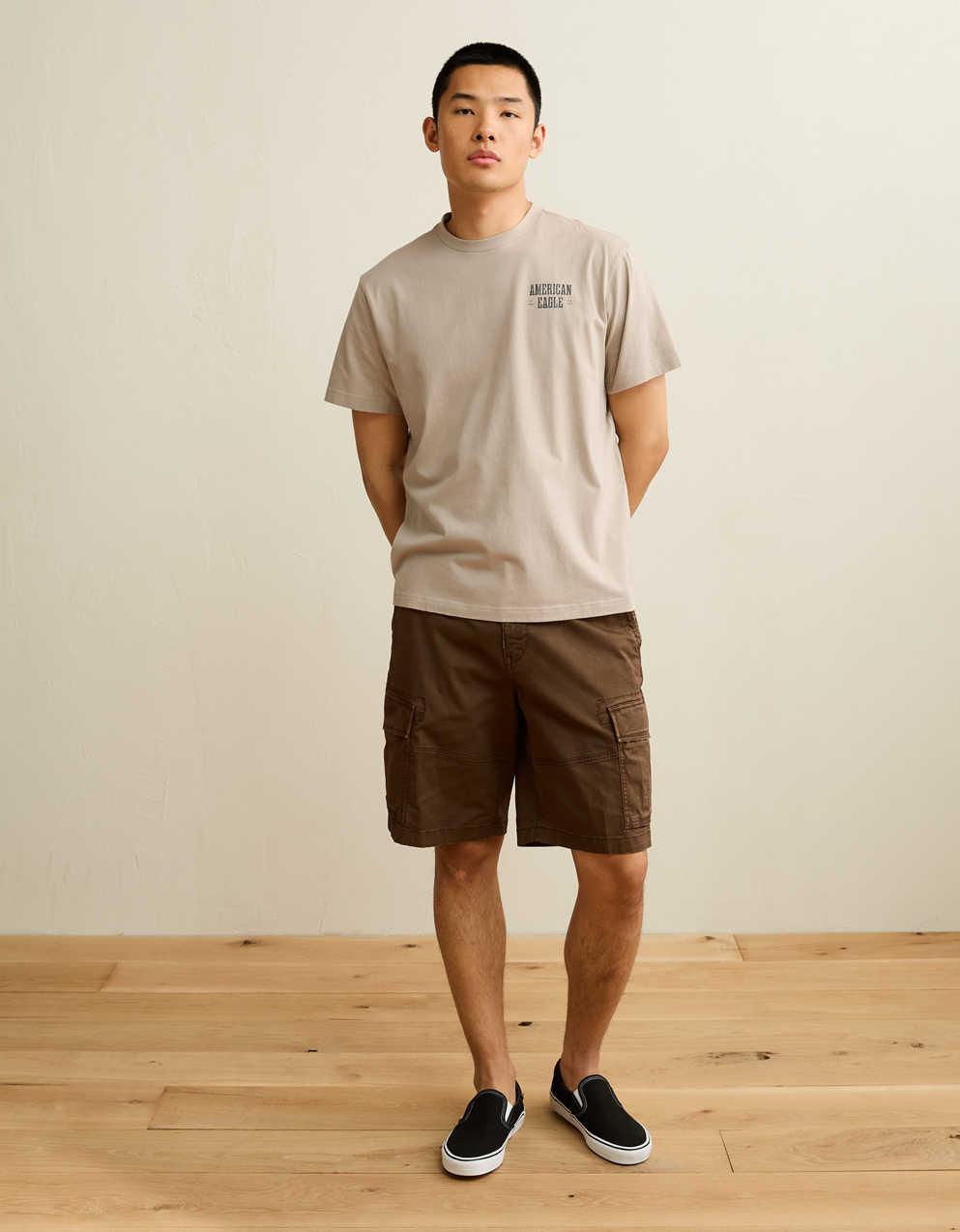 AE スタンダード・フィット・グラフィック・ロゴTシャツ