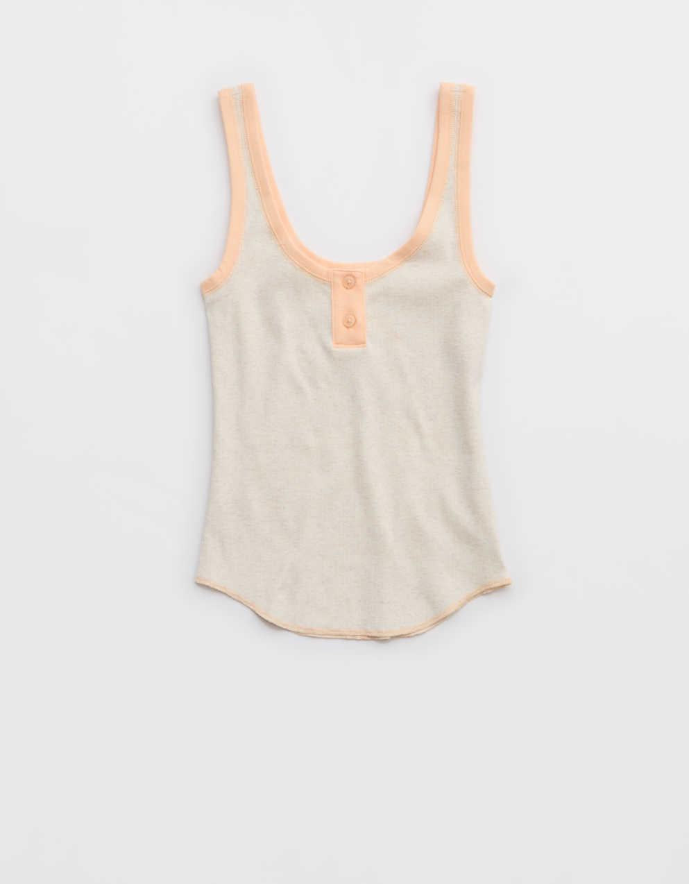 Aerie リブ・ヘンリー・タンクトップ