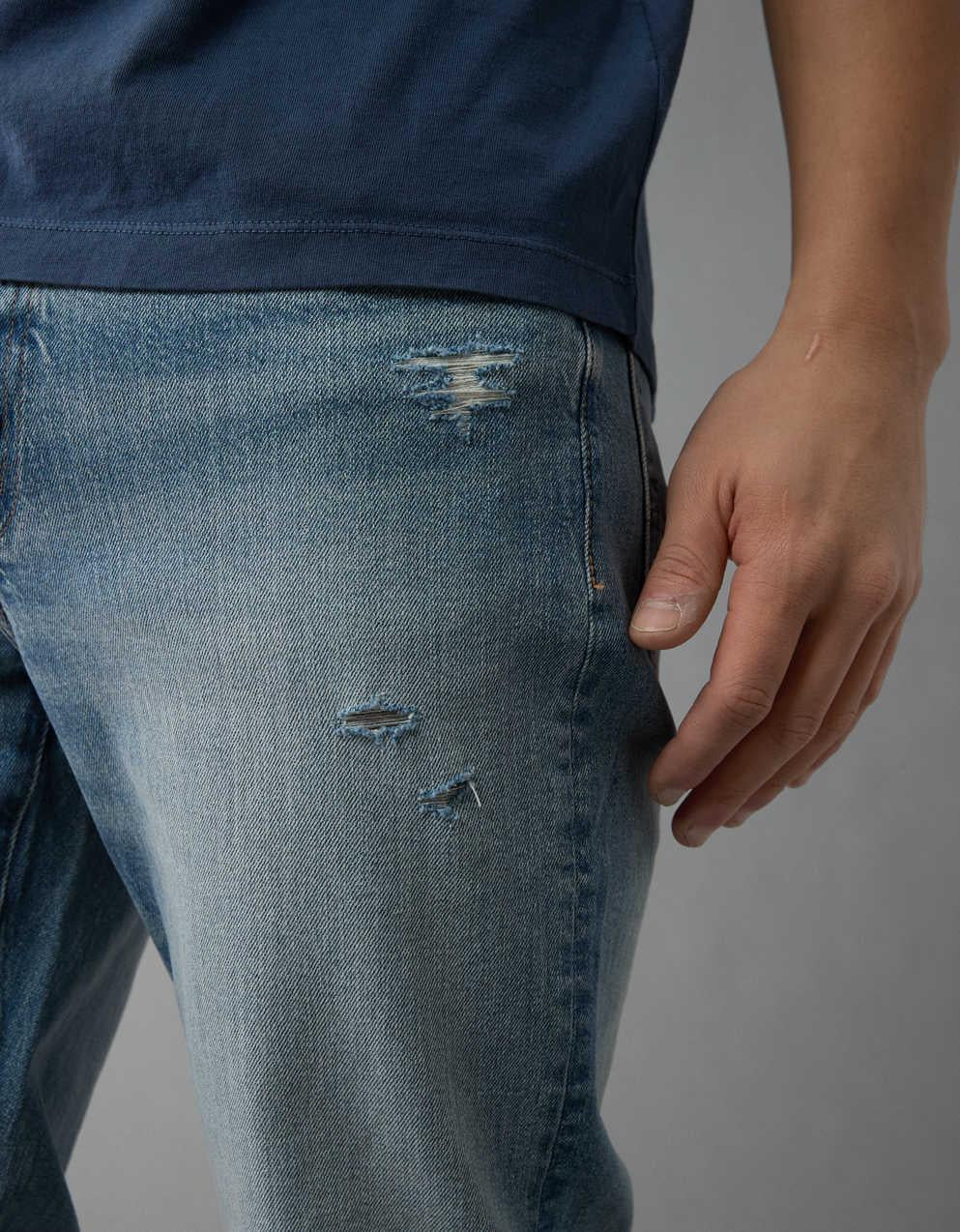 AE EasyFlex +TENCEL™ファイバー・リップド・スリム・ストレート・ジーン