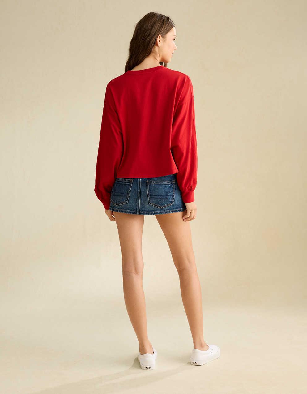 AE | オフキャンパス 長袖グラフィックTシャツ