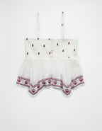 AE Handkerchief Hem Smocked Babydoll Tube Top