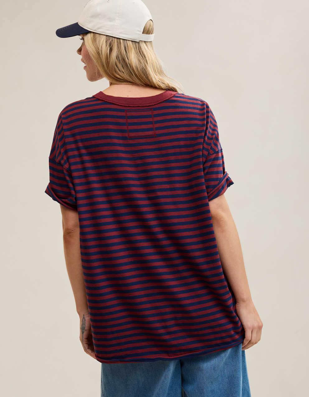 Aerie オーバーサイズ・クルー・ボーイフレンドTシャツ