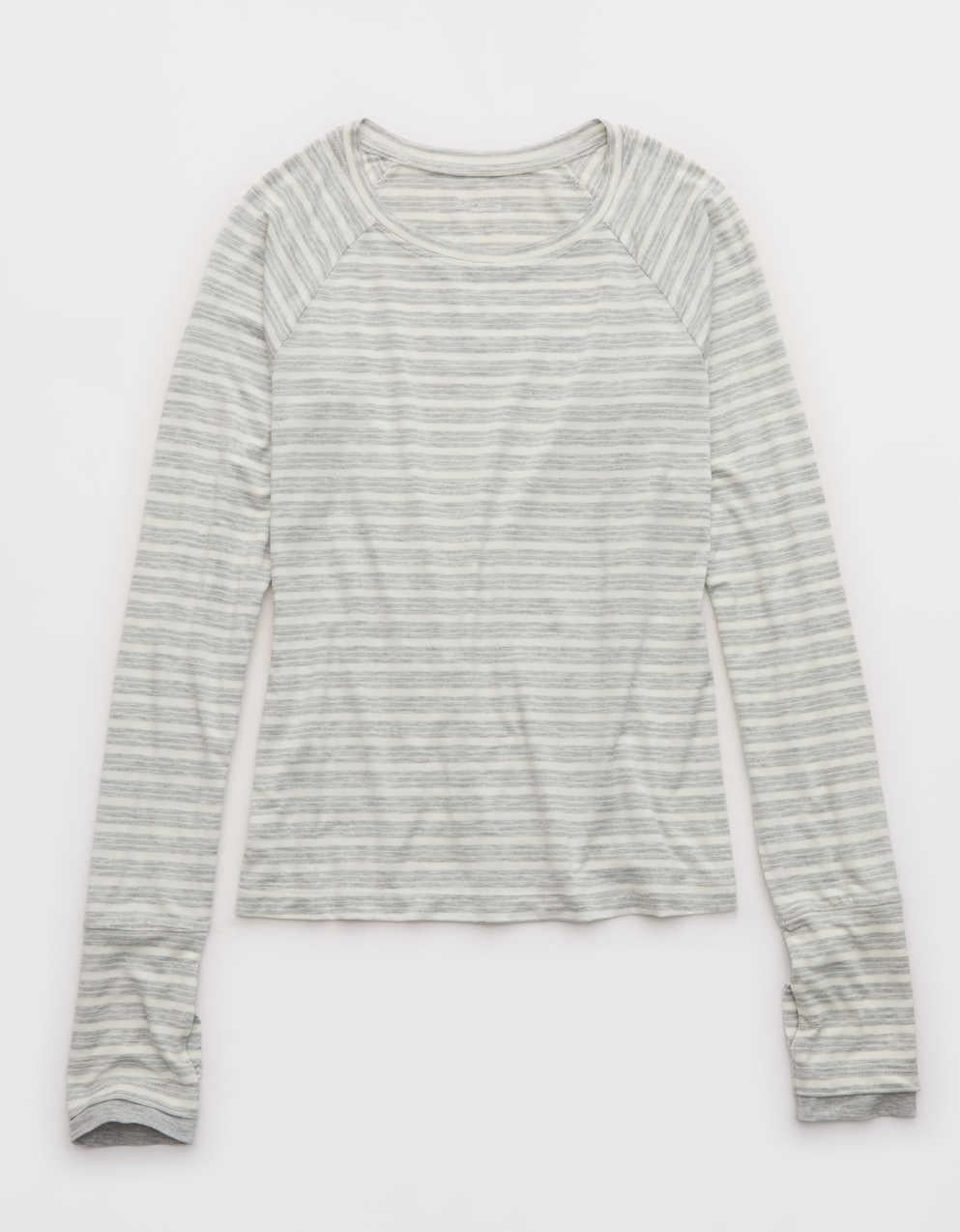 OFFLINE By Aerie サムズ・アップ・フィッテッド・Tシャツ