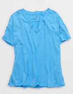 Aerie オーバーサイズVネックボーイフレンドTシャツ
