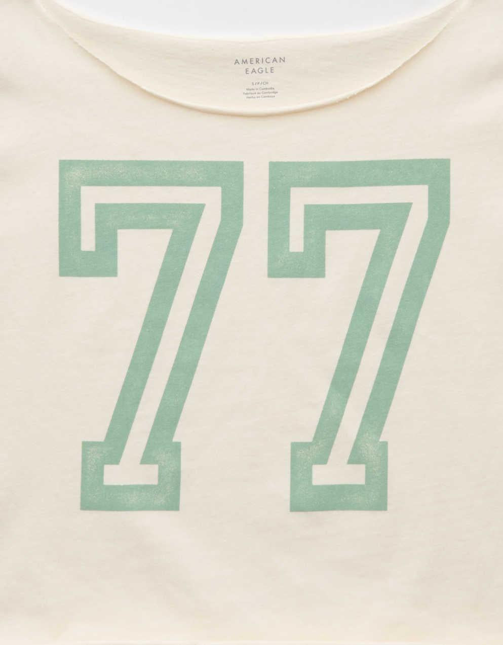 AE オフ・ザ・ショルダー・グラフィックTシャツ
