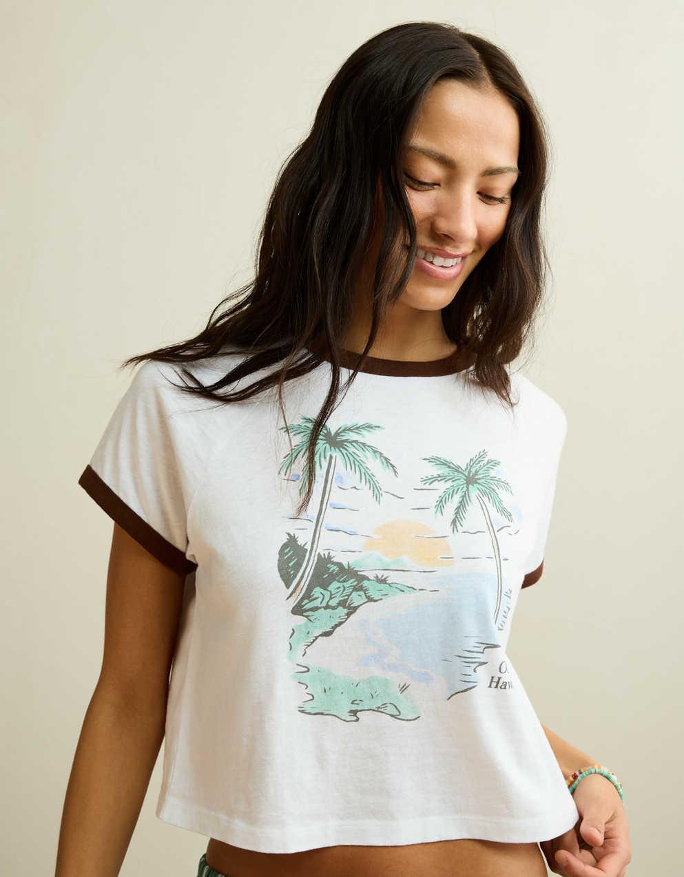 AE Graphic Ringer T-Shirt