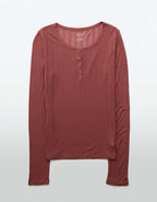 AE ロングスリーブヘンリーTシャツ