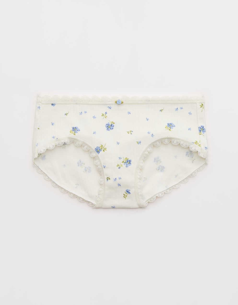 Superchill Cotton Pointelle Lace Boybrief Underwear