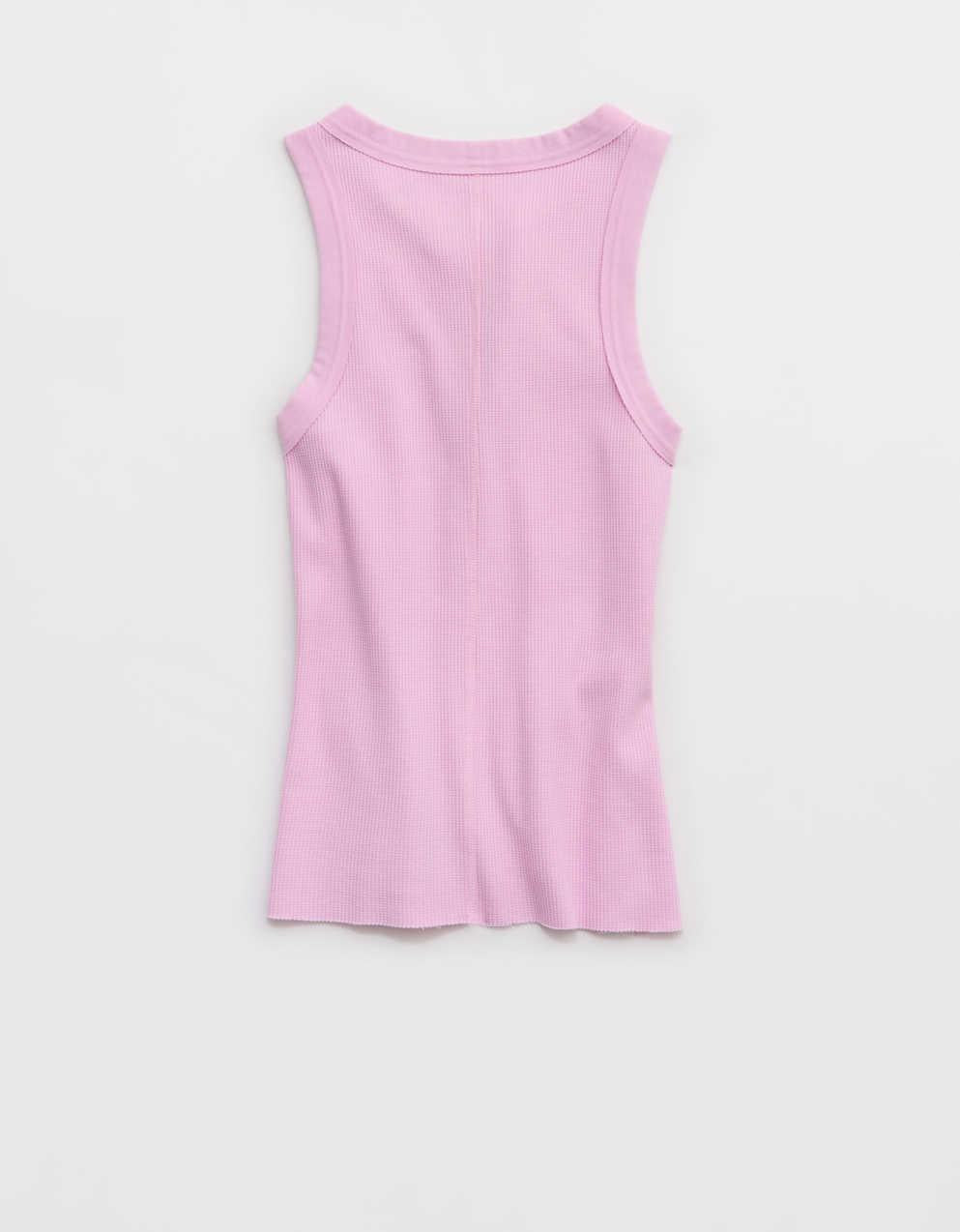 Aerie アンワインド ワッフル ヘンリーネック タンクトップ