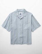 AE Poolside Linen-Blend Button-Up Shirt