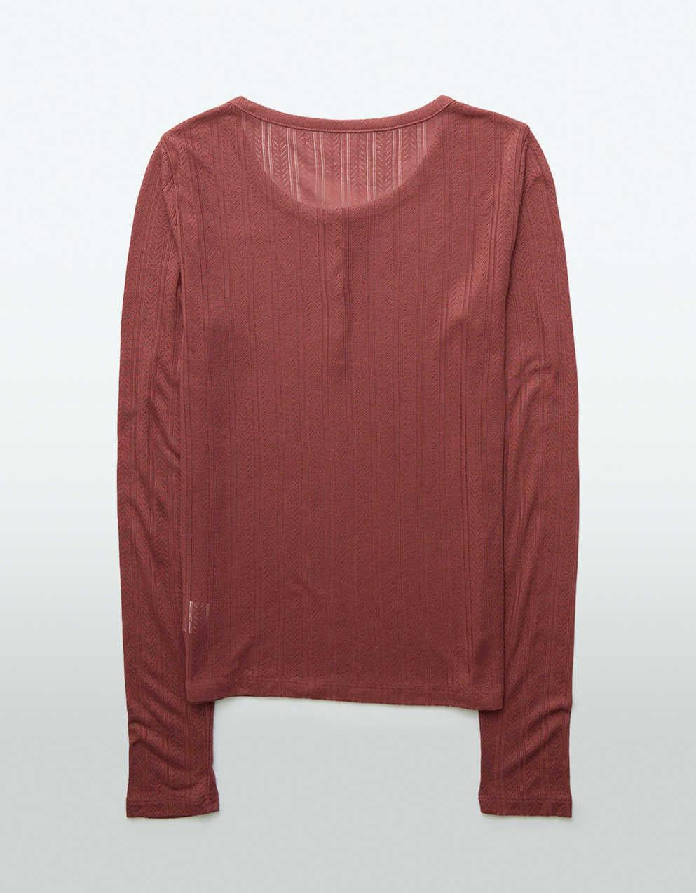 AE ロングスリーブヘンリーTシャツ