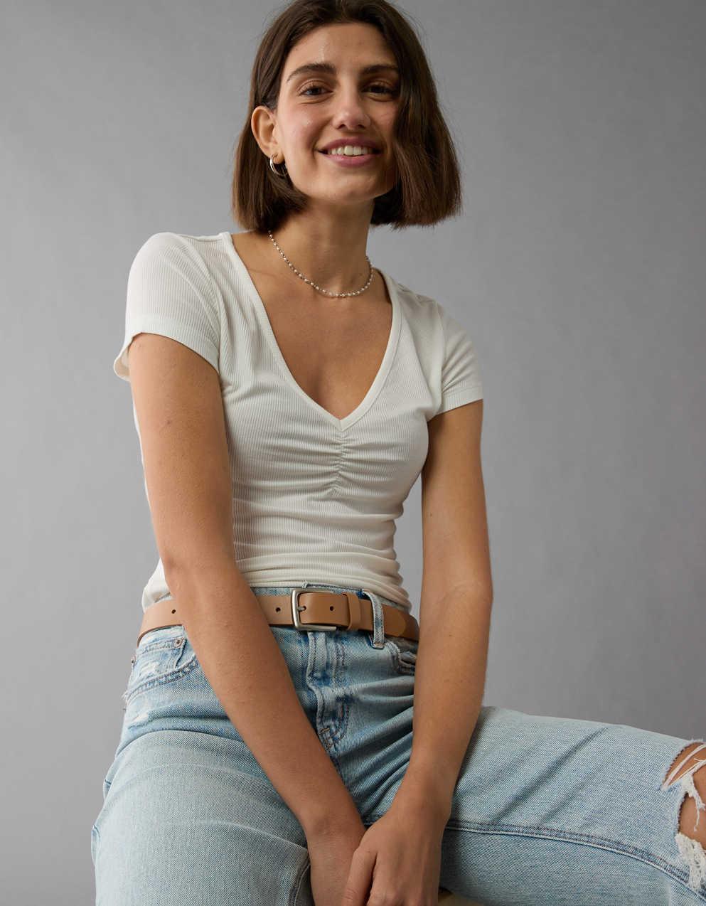 AE Soft & Sexy シンチフロントTシャツ