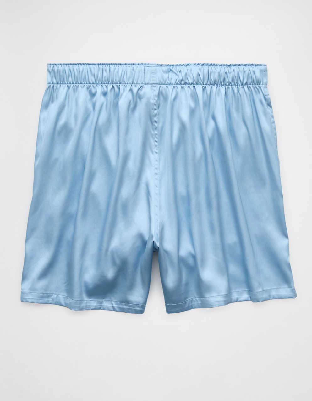 AEOメンズ・ソリッド・サテン・ポケット・ボクサー・ショートパンツ