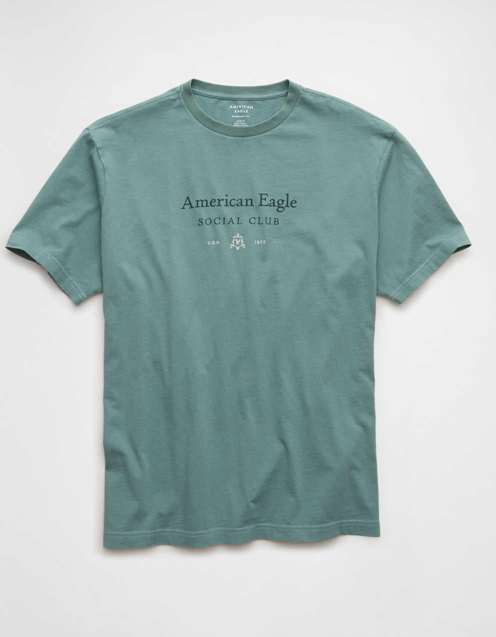 AEスタンダードフィットロゴグラフィックTシャツ