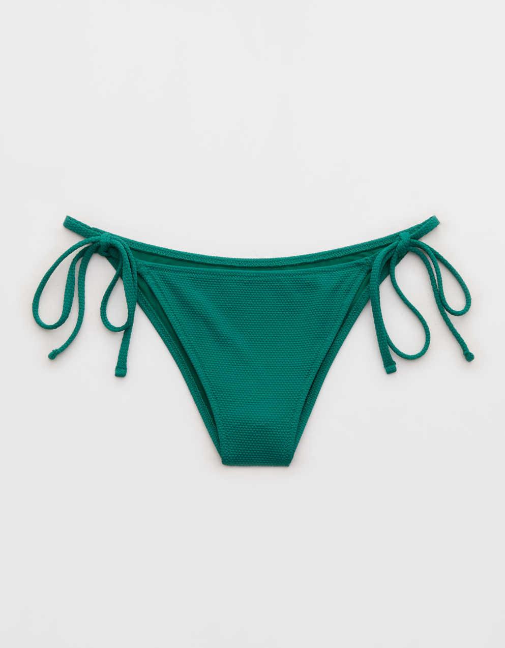 Aerie Pique Cheekiest Side Tie Bikini Bottom