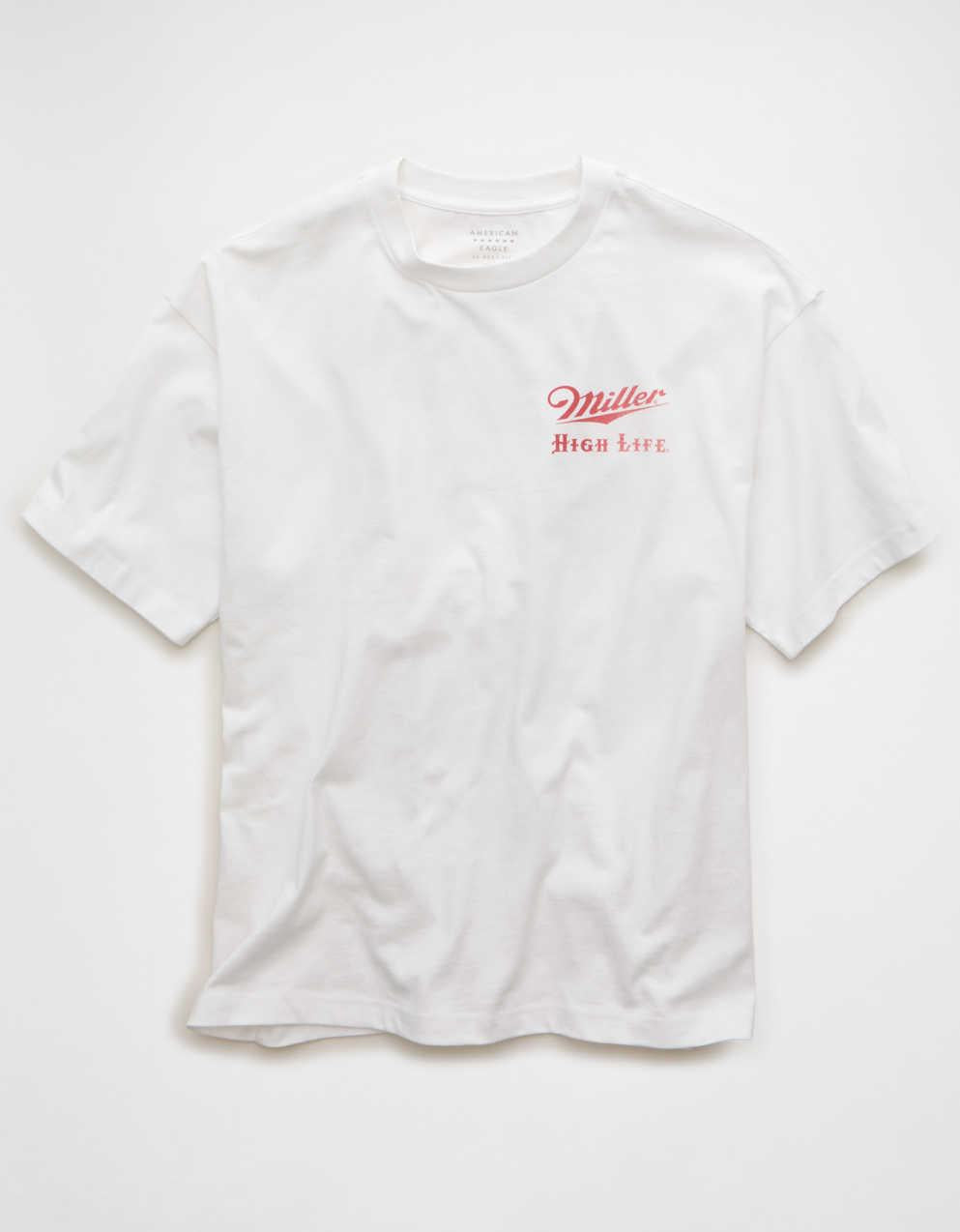 AE ボクシーフィット ミラービール グラフィックTシャツ