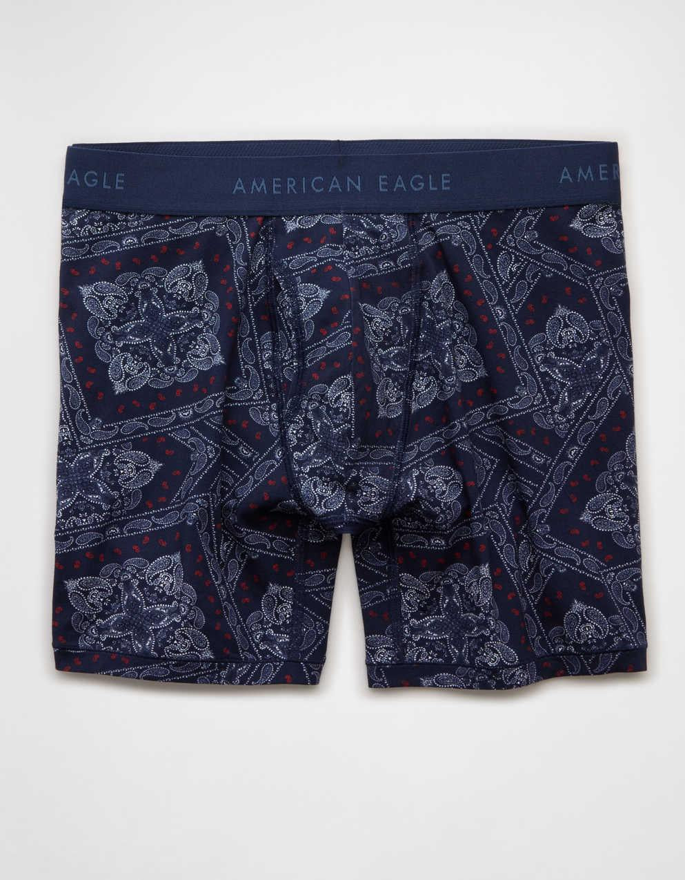 AEOメンズバンダナ6インチクラシックボクサーブリーフ