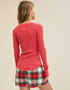 AerieヘンリーエッセンシャルレイヤリングTシャツ