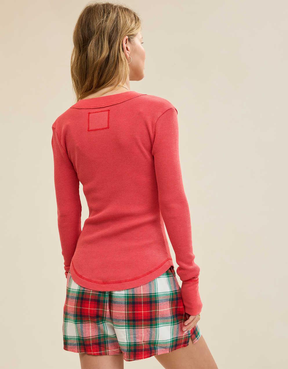 AerieヘンリーエッセンシャルレイヤリングTシャツ